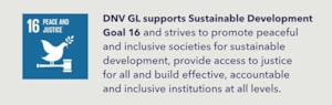 DNV GL supports SDG 16
